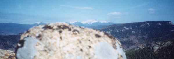 Photo of Mt. Washington from summit Mt. Crawford, White Mountains, New Hampshire